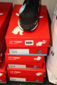 Three pairs of as new Puma R78 trainers (UK 8, 8.5, 9).