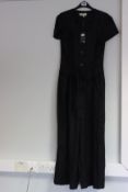 An as new Hobbs London Linen Jayne jumpsuit in black (UK 16 - RRP £145).