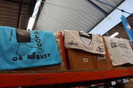 A quantity of Schuh Converse canvas tote bags (Approximately 100), a quantity of Wines Worth