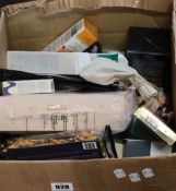 A box of as new luxury beauty/cosmetics/skincare products.