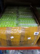 A large quantity of as new green honeycomb silicon ice-cube trays with lid.