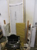 A Marble Fire Surround with Electric Fire Place including one large piece of marble: 50 x 200 cm (