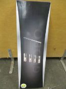 A boxed as new Globo Annika Pendant Light in matte nickel with 4-light sources (2100-HN).