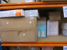 A boxed Kinderkraft Yummy highchair, a Kinderkraft Milyfun baby bouncer, a Novostella good night