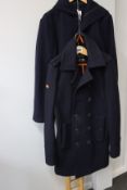 One as new Superdry Limited Bridge coat size M (Colour: navy/jaffa. no tags). One men's pre-owned