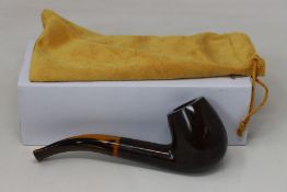 An as new Savinelli 1876 Tigre Smooth dark brown 6mm pipe (RRP €99).