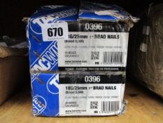 Twenty boxes of TacWise 18G/25mm 1