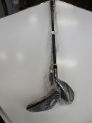 An as new right handed Callaway Mavrik Max golf iron and an as new right handed Ben Sayers XF Pro