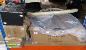 A collection of assorted electric bike components to include: eBike conversion electronics and