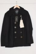 One as new Gloverall Admirality Black Peacoat size XS (MC3218EM-CPC).