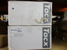 Two boxes of as new Tacx Shiva bicycle drinking bottles to include: twenty five Veloshop design
