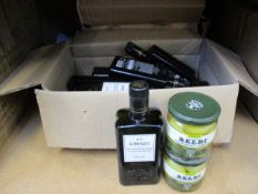 Ten No5 Lorenzo Extra Virgin Olive Oil (500ml, BB 15/12/21) and thirty two Thin Skinned Beldi