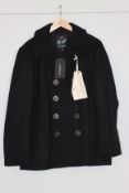 One as new Gloverall Admirality Black Peacoat size S (MC3218EM-CPC).