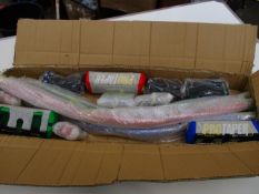 Three sets of as new ProTaper handle bars/grips in blue green and red.