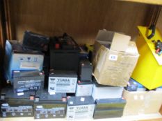 A quantity of miscellaneous batteries.