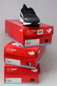 Three pair of as new Puma R78 trainers (UK 8, 8.5, 9).