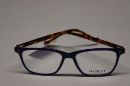A pair of as new Hackett Bespoke HEB232 glasses frames.