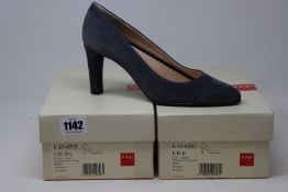 Two pairs of Hogl Bonnie closed toe shoes in dark grey (UK 5.5, 6).