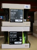 Two boxed as new Giro bicycle helmets to include: one Radix helmet (Size: Adult Small) and one