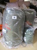 Cactus Jack camping equipment to include: one Cactus Jack sleeping back in olive green, one Cactus