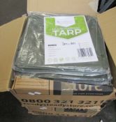 Twenty Anytime Garden Multi-Purpose Tarps (Twelve 3m x 4m and eight 4m x 5m).