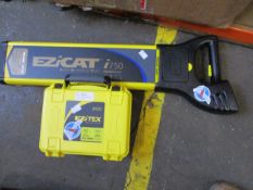 An EziCat i750 Smart Ready Cable Avoidance Tool and an EziTex t100 Signal Transmitter, both pre-