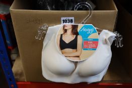 Five as new Sloggi Ever Fresh black bralette size 38A and eleven as new Sloggi ZERO Feel bralettes