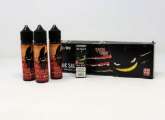 A carton of Physco Bunny Blue Retro 20mg Nic Salts (10 x 10ml, some packaging damaged, best before