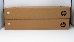 Two boxed as new HP C6035A Inkjet Bright White Matt Paper 610mm x 45.7m 90gsm.