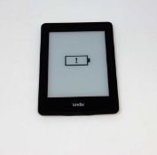 A pre-owned Amazon Kindle Paperwhite (DP75SDI) E-reader in Black (some cosmetic wear).