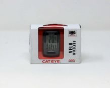 A boxed as new CatEye Velo Wireless Road Bike Computer (Model: CC-VT230W) (Box opened, some cosmetic
