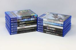 Thirteen pre-owned PS4 Games: Battlefield V Deluxe Edition; FIFA 18; Shadow of Mordor; Call of