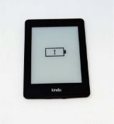 A pre-owned Amazon Kindle Paperwhite (DP75SDI) E-reader in Black (some cosmetic wear).