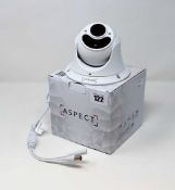 A boxed as new Aspect Lite 2MP AHD Varifocal Lens Large Turret Camera in White (Model: L-TU-AHD2M-