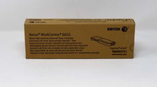 A boxed as new Xerox Genuine WorkCentre 6655 Black High Capacity Toner Cartridge 106R02751 (Box