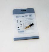 Eight as new Sennheiser Adapters Jack 6.3S, Jack Socket 3.5S, Screw Type, Gold (Packaging sealed).