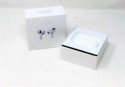 A pre-owned pair of Apple AirPods Pro With Wireless Charging Case (MWP22ZM/A) (Box, charging cable