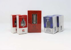 Five boxed as new Kizoku vaping items; 1 x Kirin Tube Mod 18350/18650, 1 x Kirin 0.5ohm 16w-22w Mesh