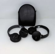 Three pre-owned Sony Headphones; 1 x MDR-ZX770BN, 1 x XB650BT and 1 x MDR-NC60.
