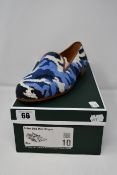 A pair of as new Stubbs & Wootton Guise slippers in blue (Size 10 - RRP £262).