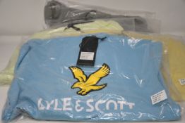 Six boy's assorted as new Lyle & Scott Junior hoodies (All 9-10 years).