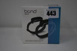 One pair of boxed as new Bond Touch smart bracelets (Bond002).