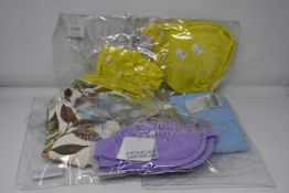 Six items of as new Monday Swimwear; Palma bottom Amazonia (M), Tulum top Amazonia (L), Tulum top