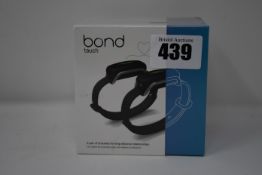 One pair of boxed as new Bond Touch smart bracelets (Bond002).