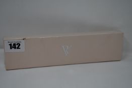 A ladies boxed as new Paul Valentine Pear rose gold mesh watch (PV32211).
