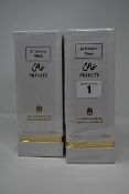 Two boxed as new Abdul Samad Al Quashi Al khitam musk eau de parfum natural spray (100ml).