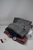 Five items of men's as new Hackett London clothing; one Elevated half-zip pullover in grey marl (M),
