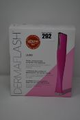 One boxed as new Derma Flash Luxe facial exfoliation and peach fuzz removal device.