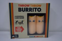 Six boxed as new Throw Throw Burrito board games.