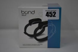 One pair of boxed as new Bond Touch smart bracelets (Bond002).